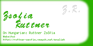 zsofia ruttner business card
